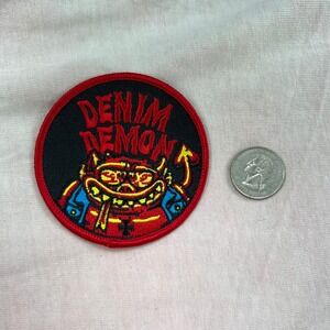 Goblinko Denim Demon Patch Red  Devil Game Character Vest Jacket DIY Sean Aaberg